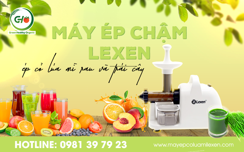Công dụng của máy ép chậm cỏ lúa mì Lexen
