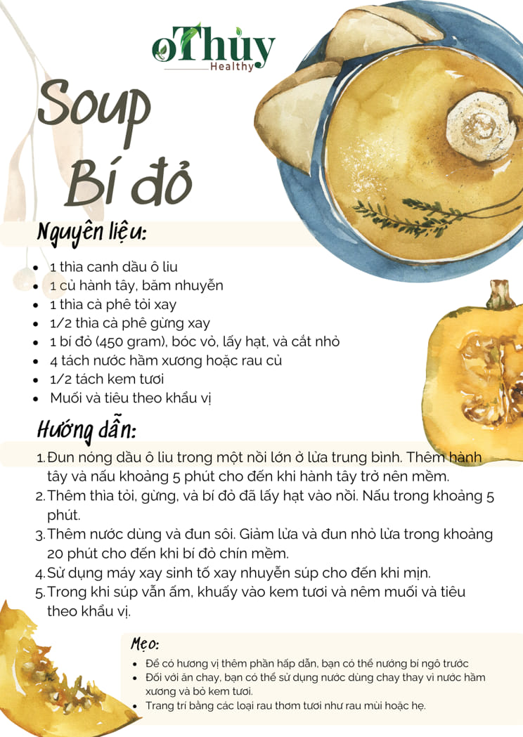 Súp bí đỏ kem tươi - món ăn Âu ngon miệng, bổ dưỡng cho cả gia đình