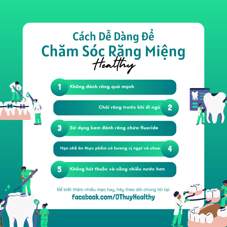 Cách dễ dàng để chăm sóc răng miệng